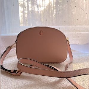 Tory Burch Small Blush Pink Leather Crossbody